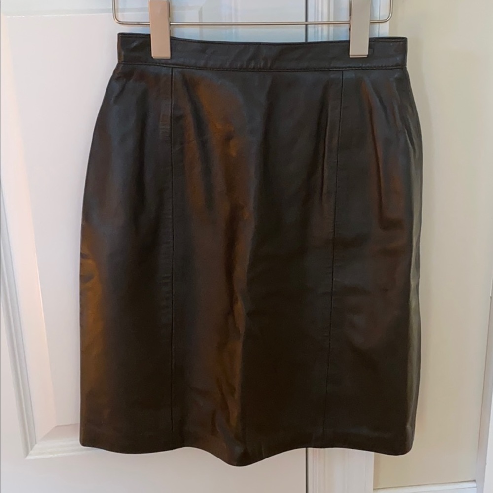 Vintage leather skirt